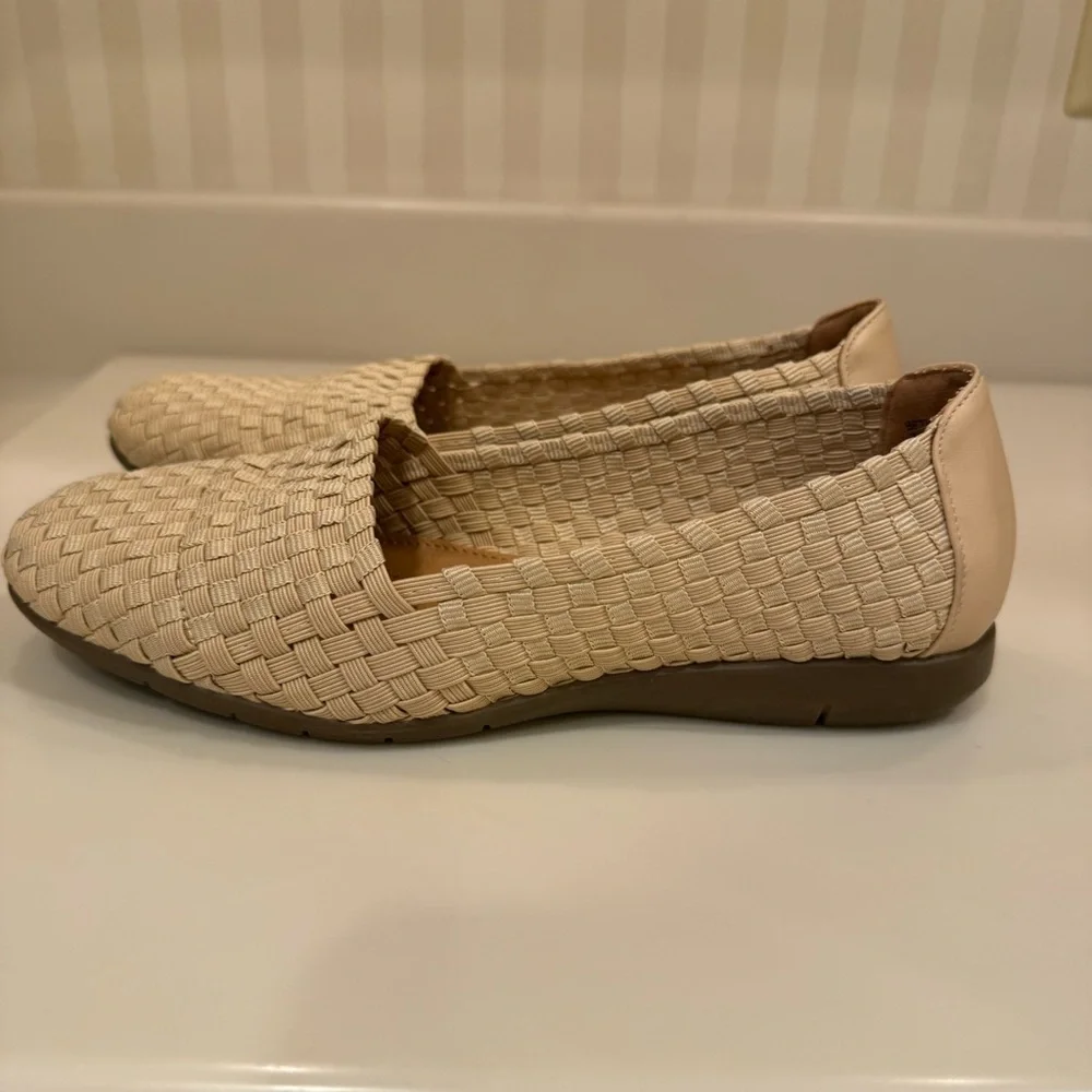 Comfortview The Bethany Slip On Flat - Khaki Metallic